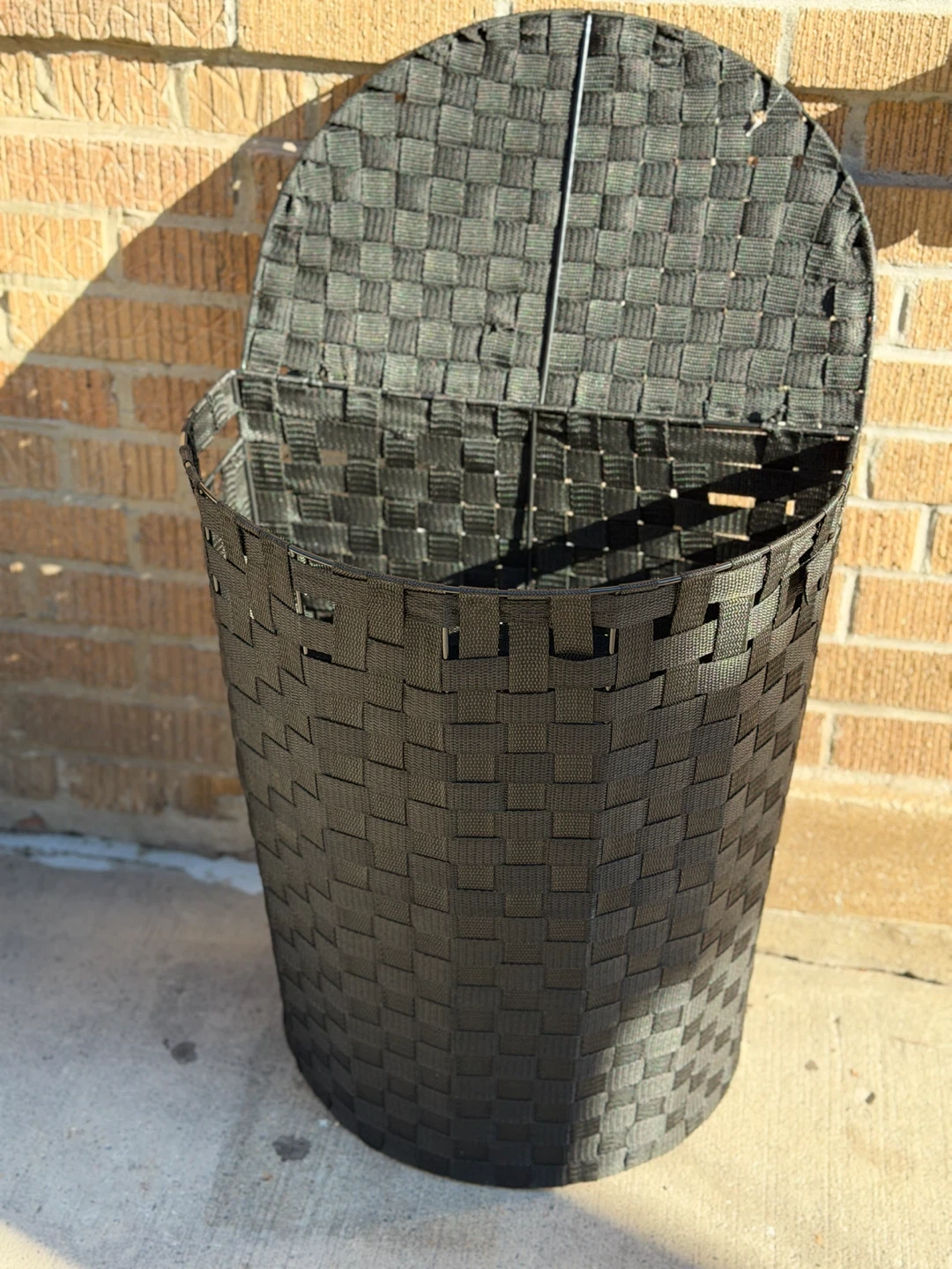Black Woven Laundry Hamper - photo 5