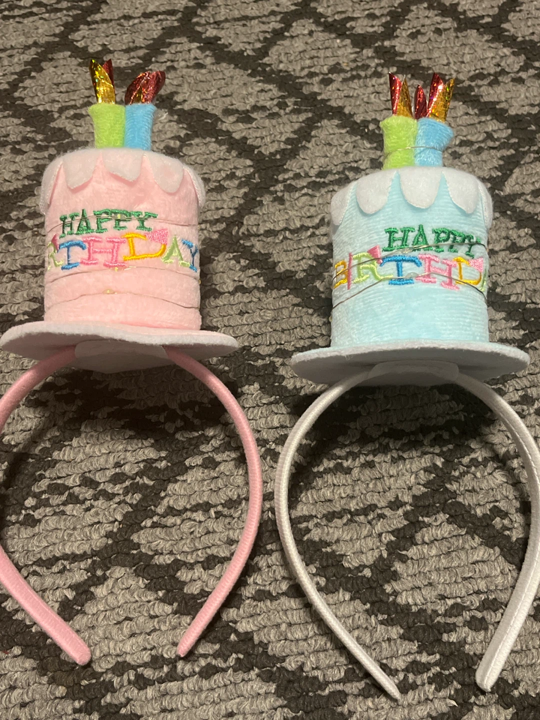 MOVING SALE ‼️ 2 Light-Up Birthday Cake Headbands