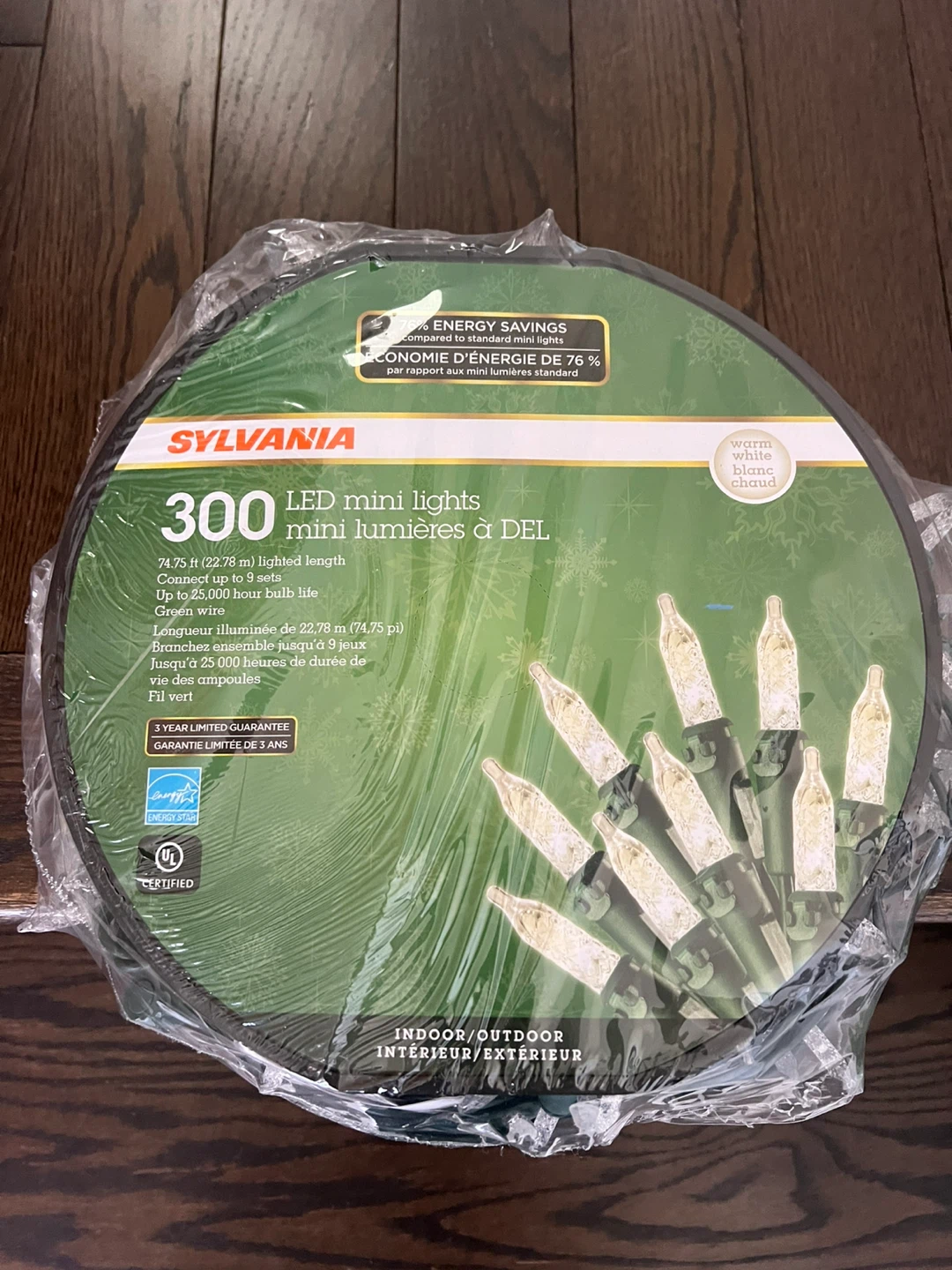 Brand new Sylvania 300 LED Mini Lights - Warm White