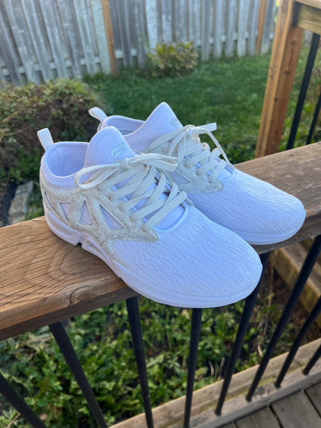 Woman’s white Fabletics Sneakers size 9