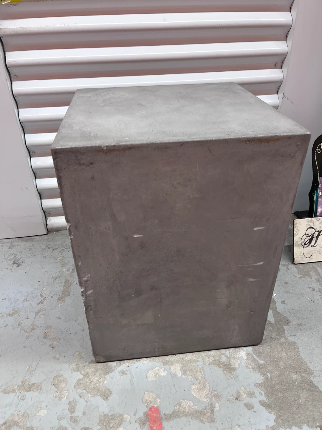 Concrete Cube Stand  or Side Table