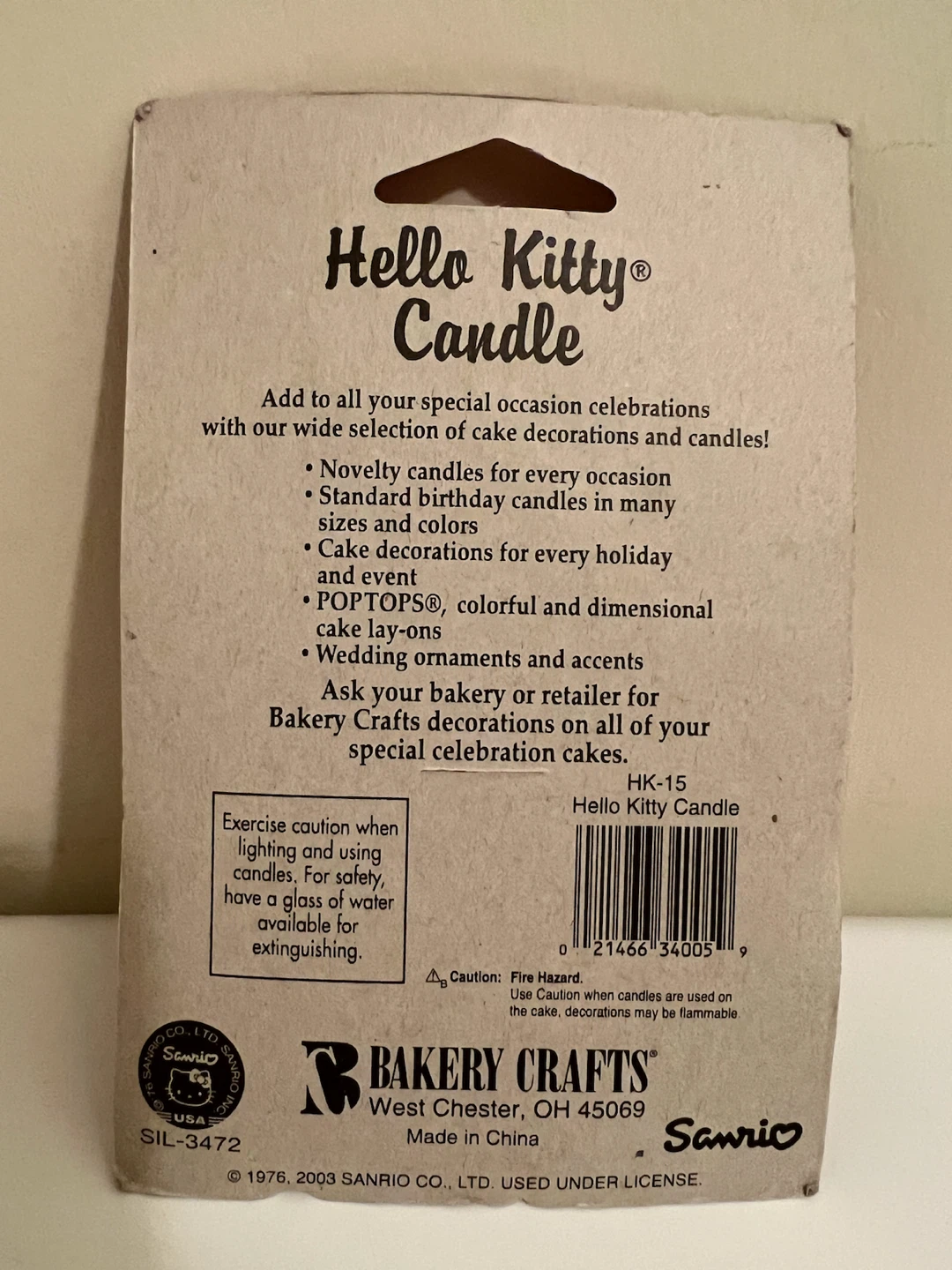 Hello Kitty Birthday Candle by Bakery Crafts - photo 2
