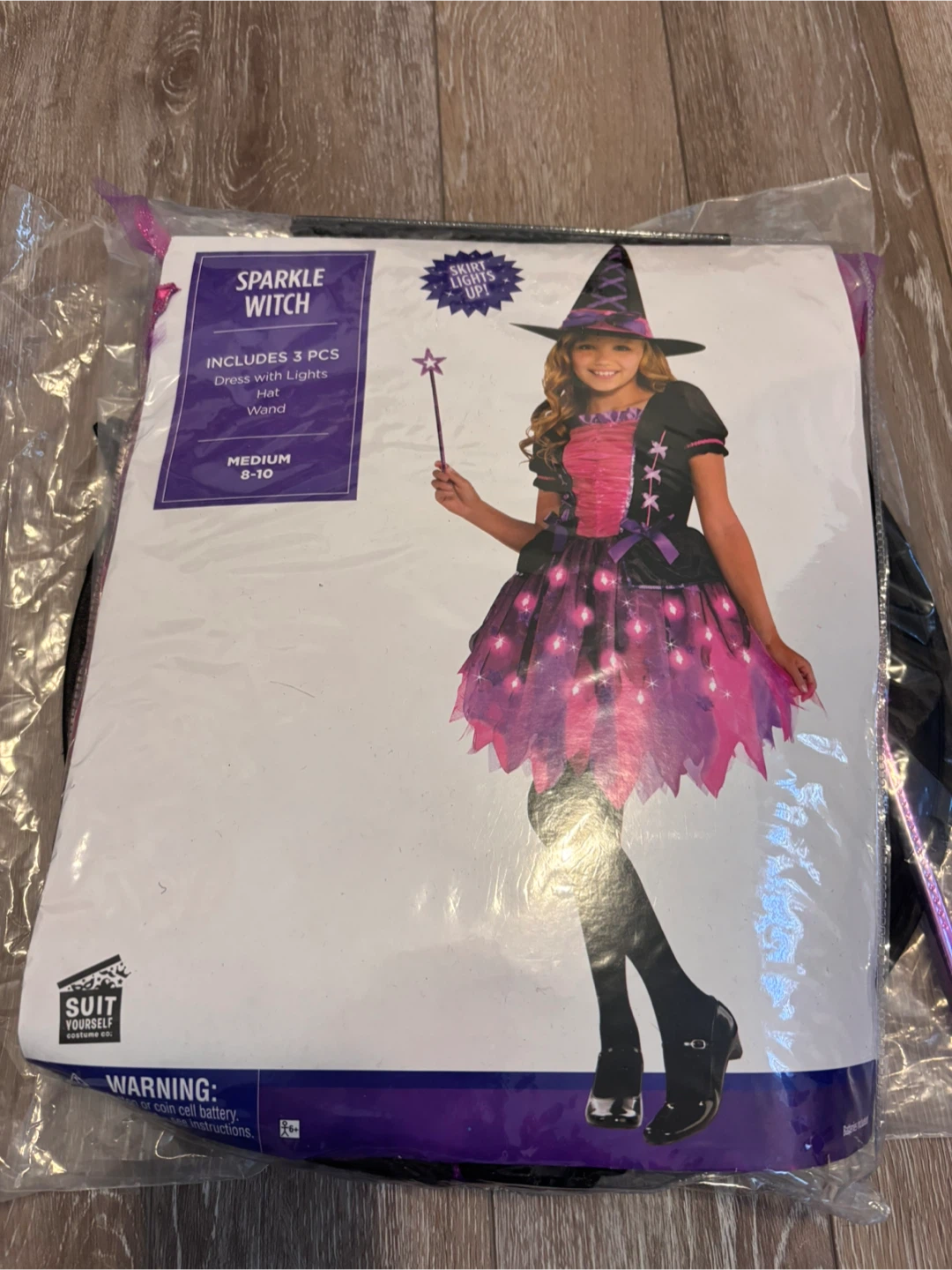 Sparkle Witch Costume - Medium 8-10