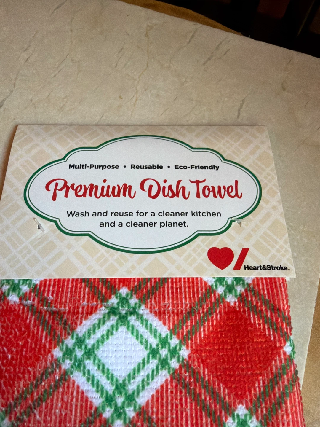 NEW Premium Reusable Dish Towel in Red and Green - photo 2