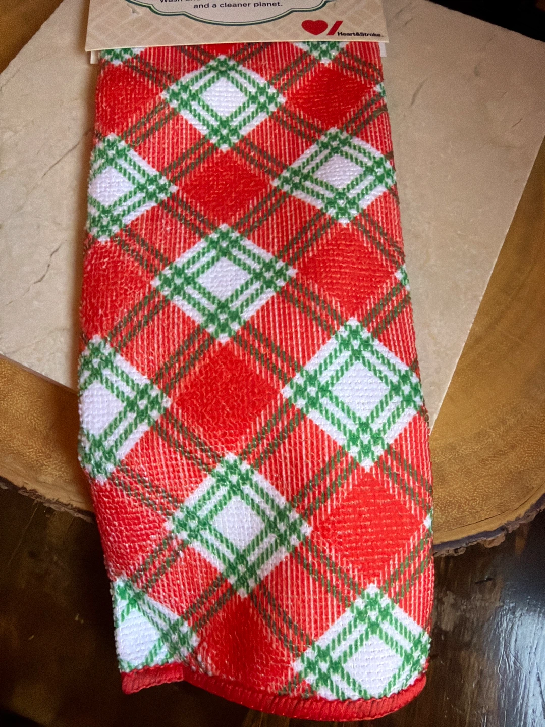 NEW Premium Reusable Dish Towel in Red and Green - photo 3