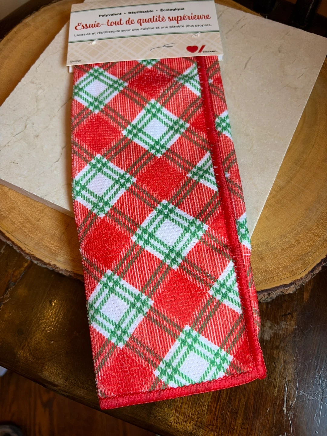 NEW Premium Reusable Dish Towel in Red and Green - photo 4