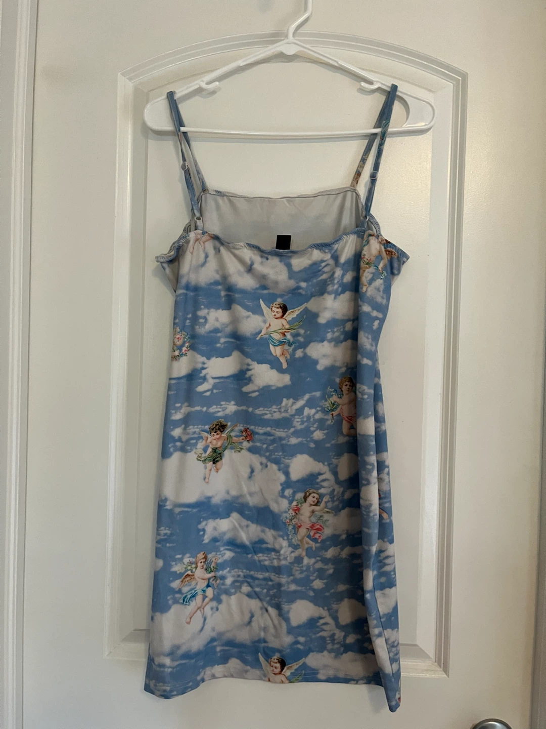 Blue Angel Print Slip Dress - photo 2