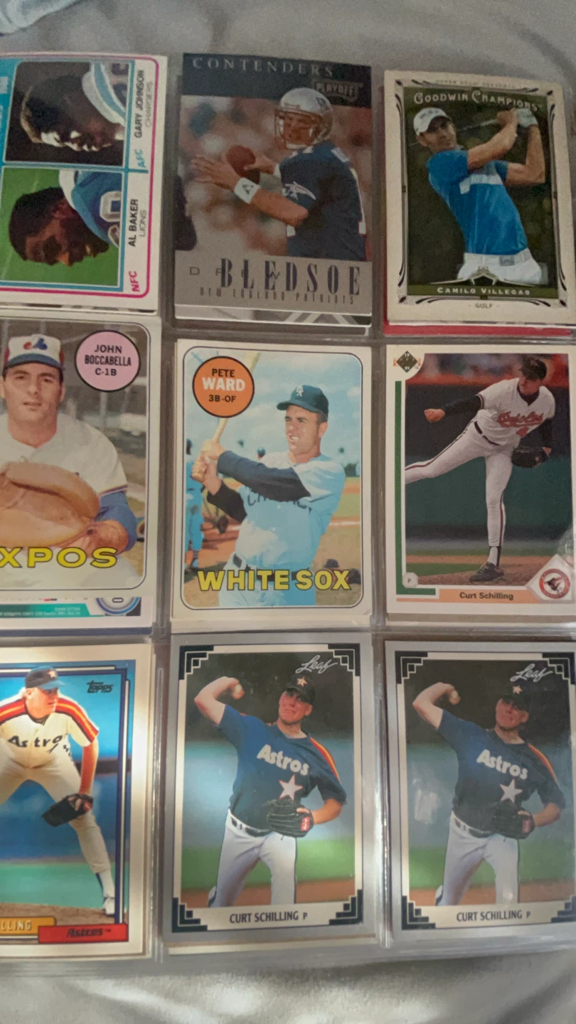 Assorted Vintage Sports Trading Cards Collection