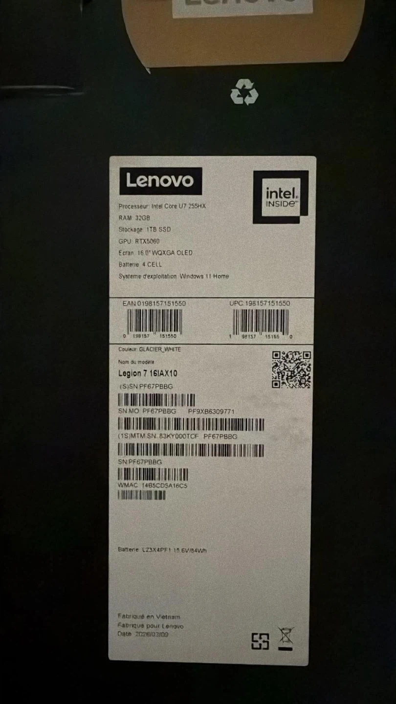Lenovo Legion 7i Laptop, ROG Keyboard and Mouse - photo 5