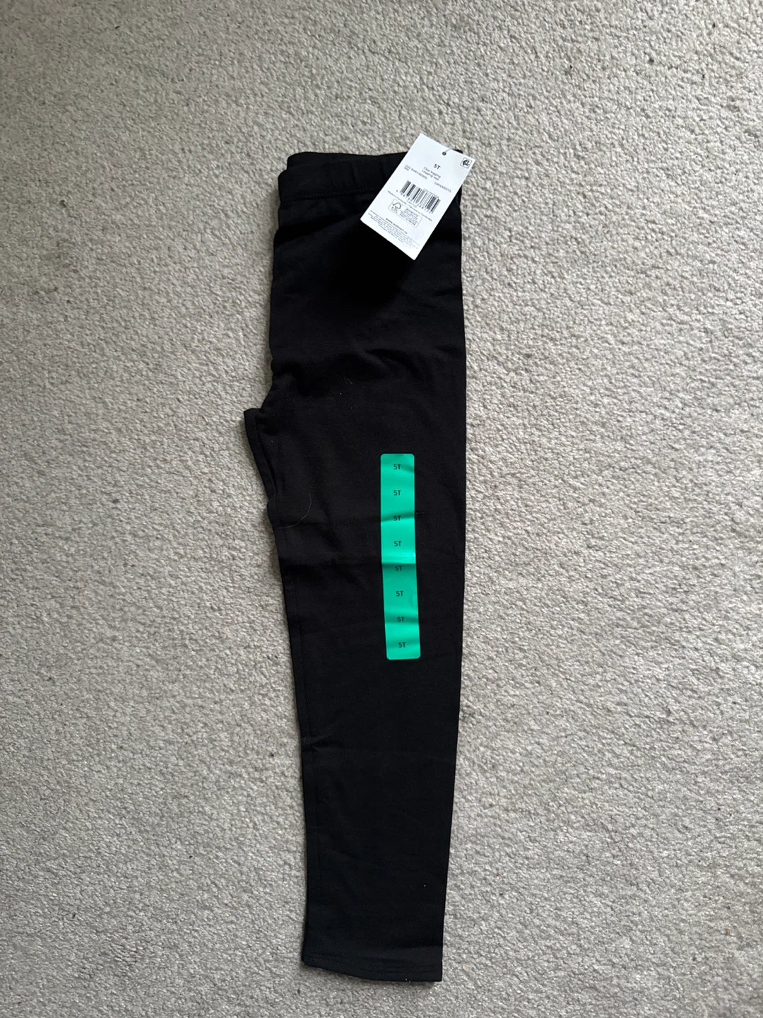 New Baby/Kids Black Leggings - Size 5T