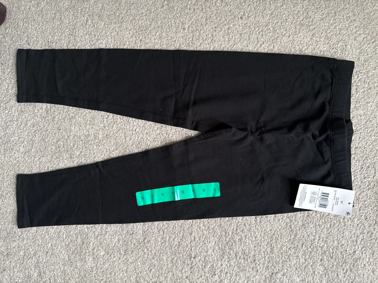 New Baby/Kids Black Leggings - Size 5T - photo 3