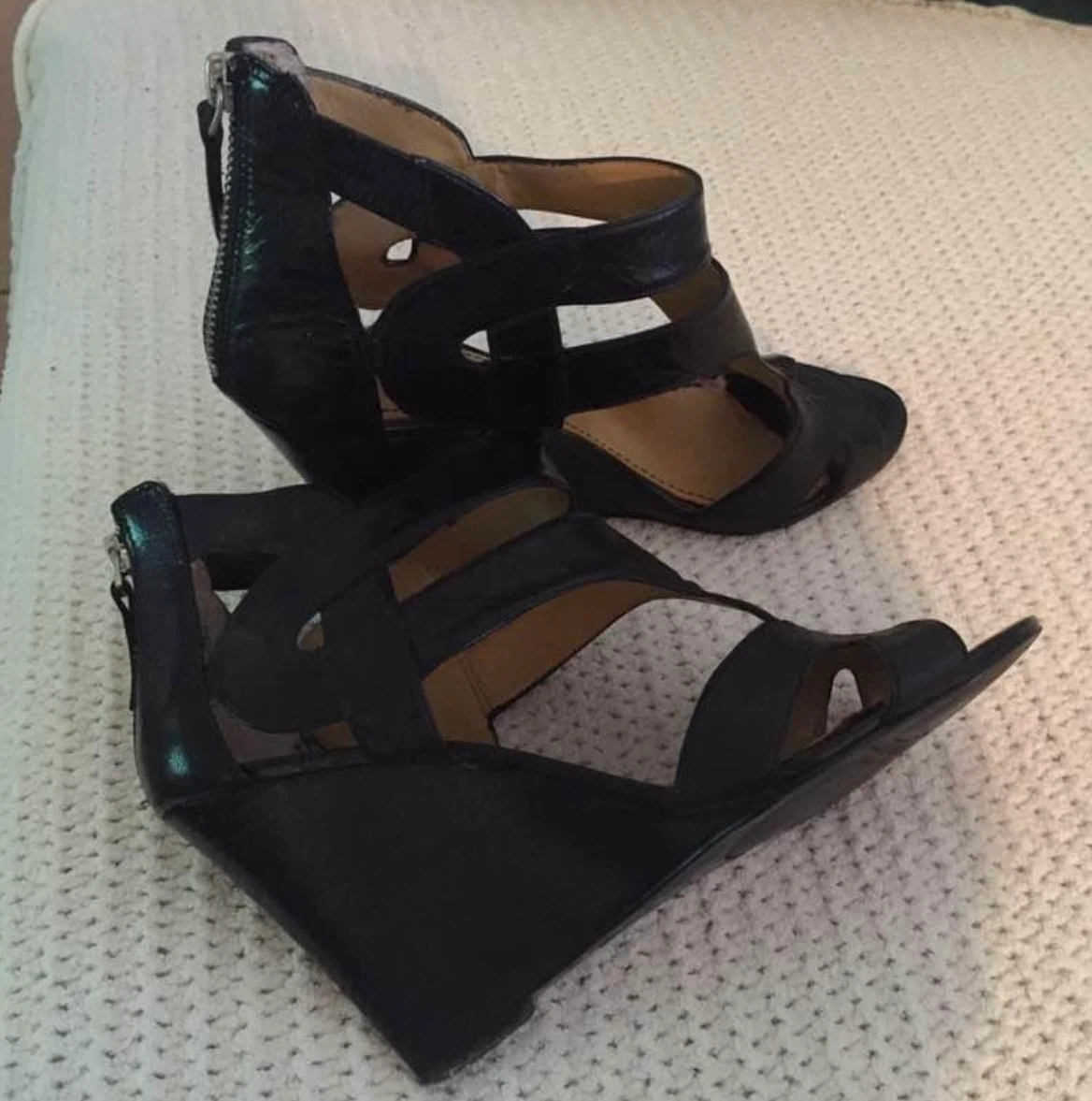 Nine West Leather Wedge Shoes - photo 3