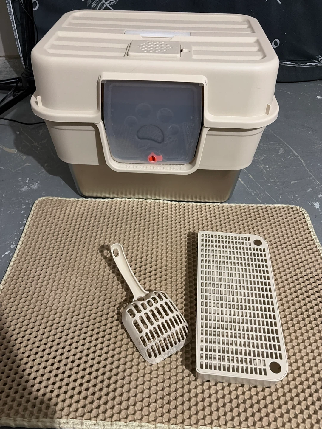 Stainless Steel Enclosed Cat Litter Box