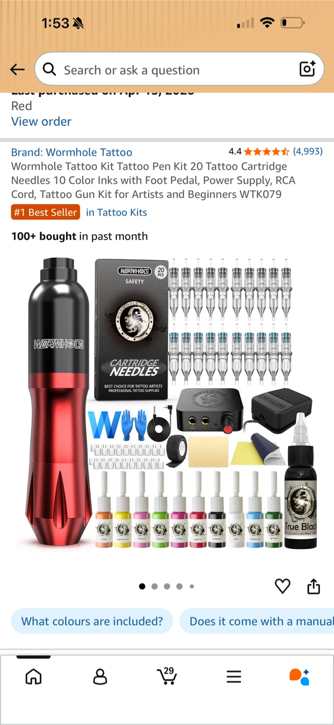 Wormhole Tattoo Pen Kit