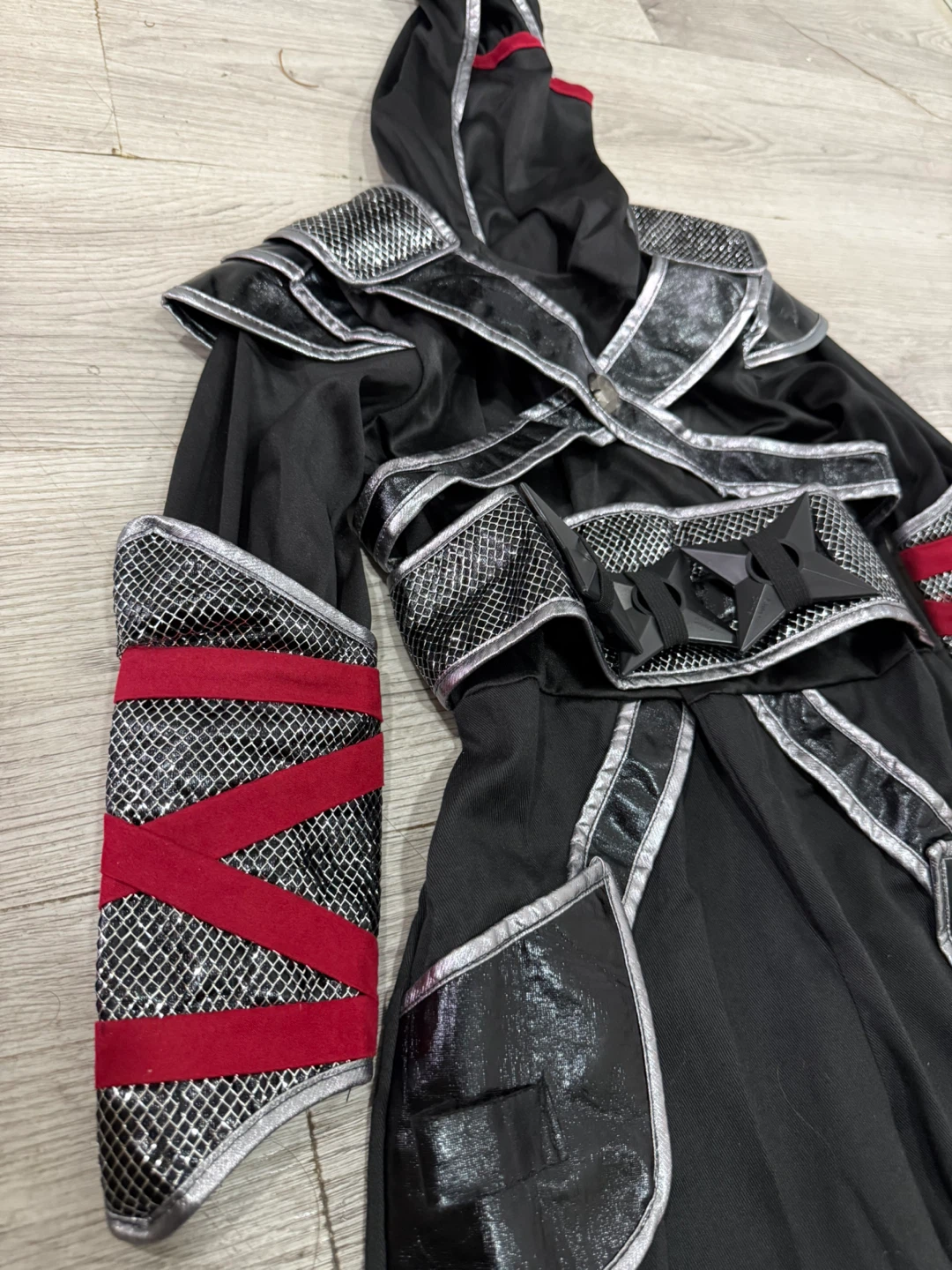 Kids Ninja Costume Black and Silver
