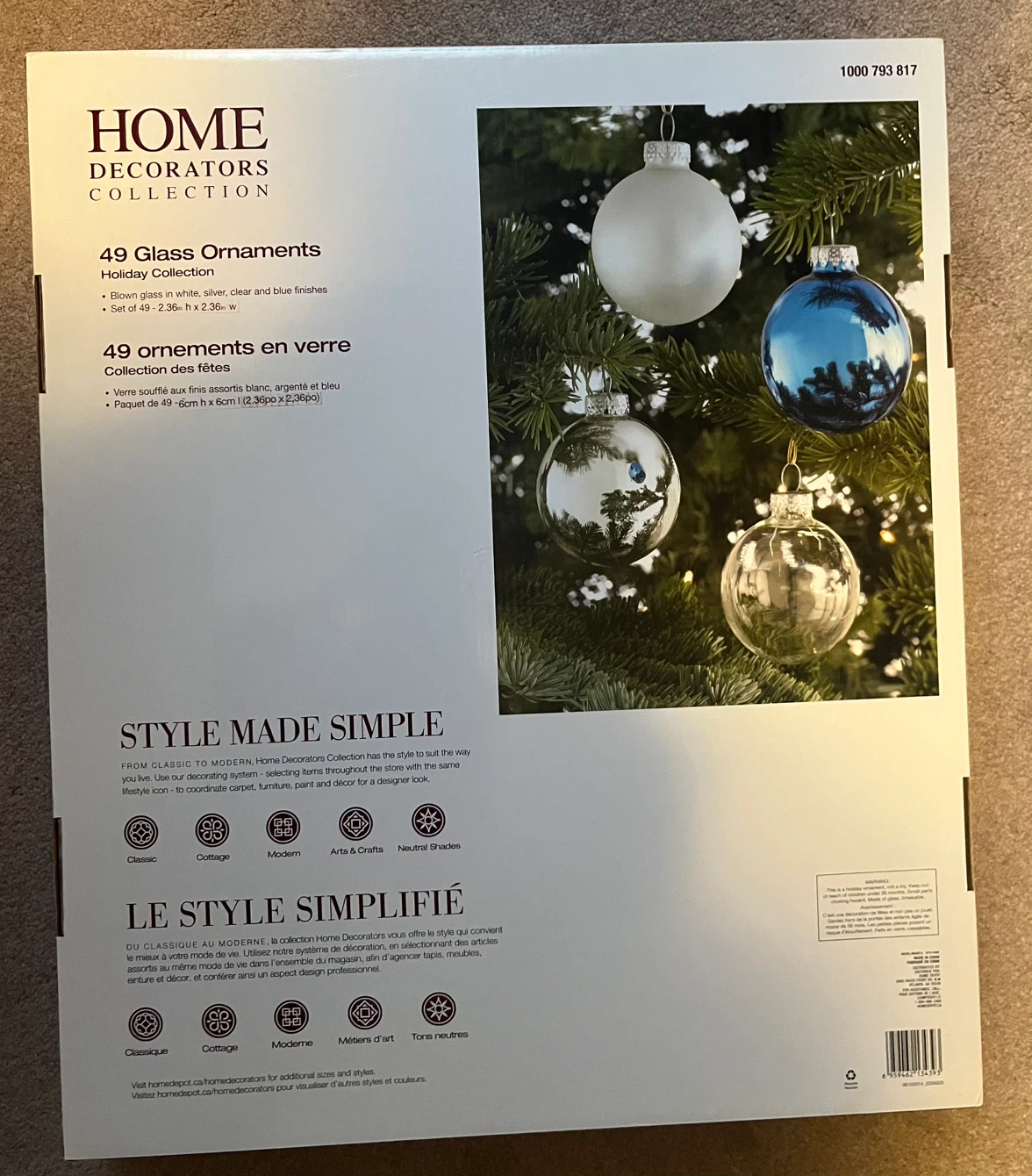 NEW Christmas - 49 Glass Ornaments - photo 4