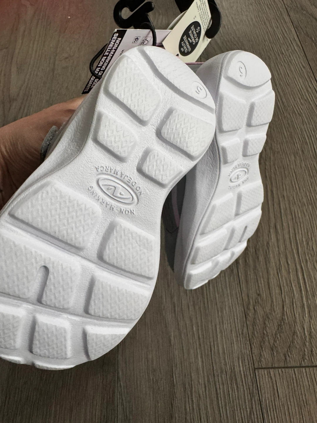 Athletic Works Toddler Shoes - Grey/Pink Size 5 - photo 2