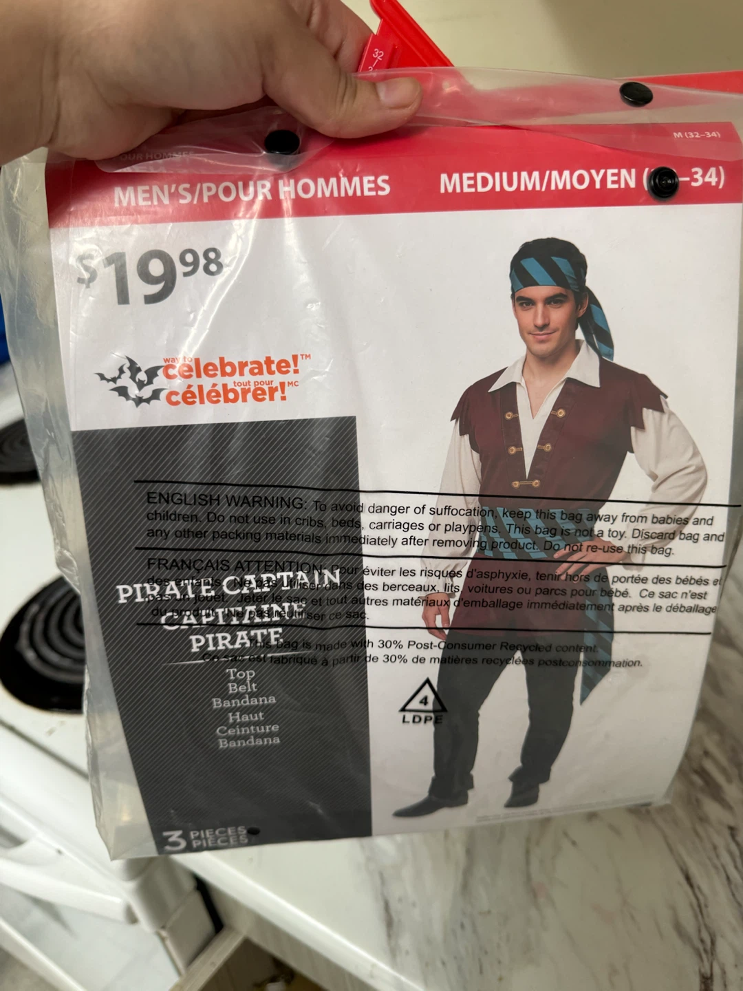 BRAND NEW Pirate Captain Costume