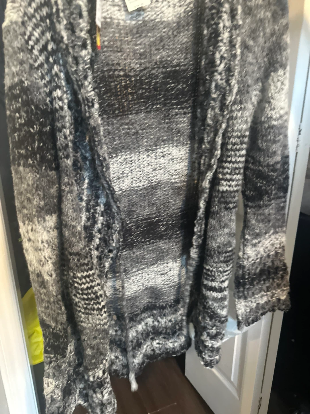 Grey Knit Cardigan Size L