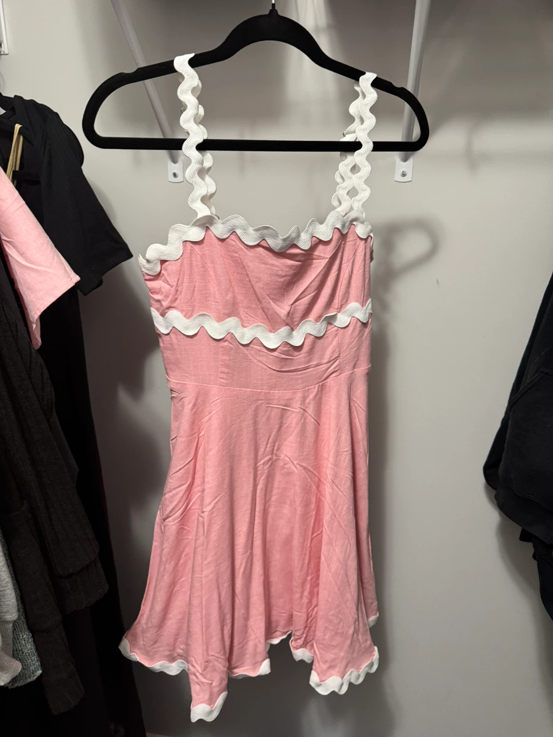 Pink and White Scalloped Dress - photo 2