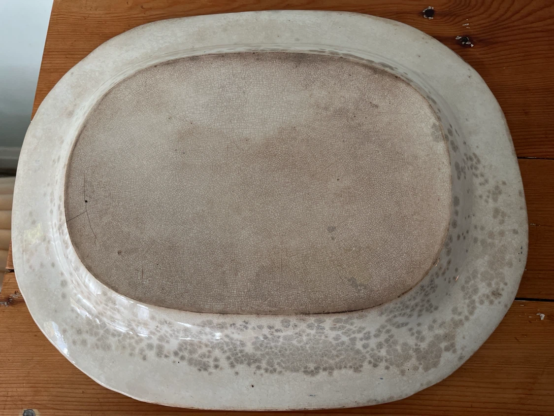 Vintage Blue Willow Pattern Serving Platter - photo 2
