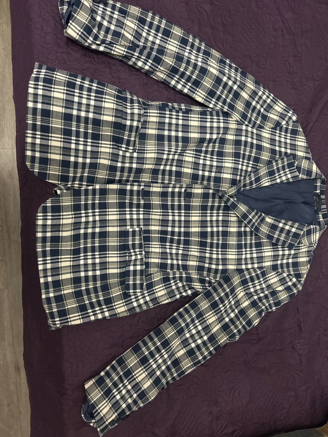 Large Lauren Ralph Lauren Plaid Blazer