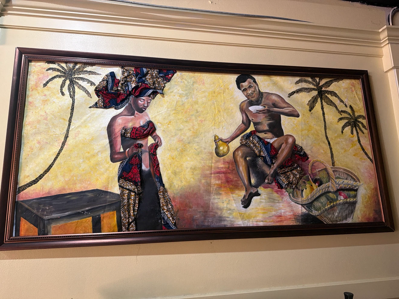 Large Framed Original Art Painting