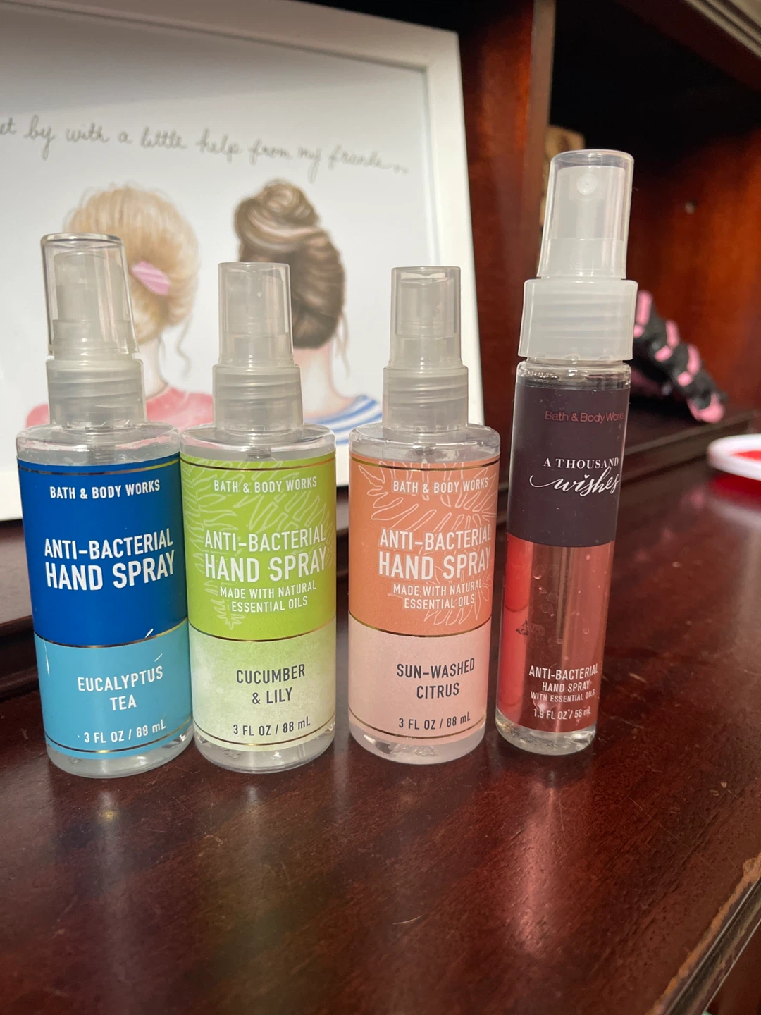 Bath & Body Works Anti-Bacterial Hand Sprays (4 Pack)
