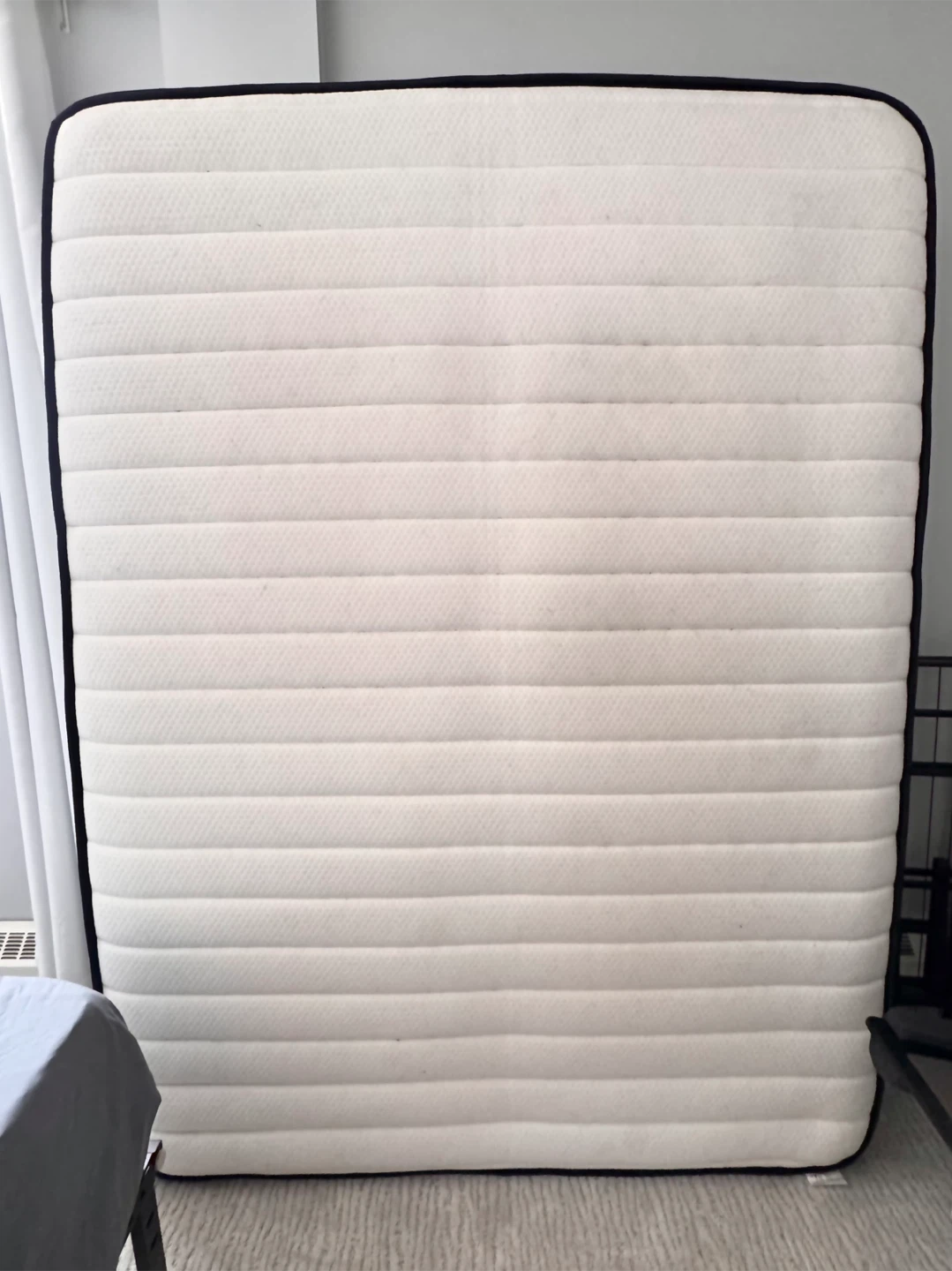 Queen Size Mattress (Like NEW!) + Foldable Steel Bed Frame - photo 2
