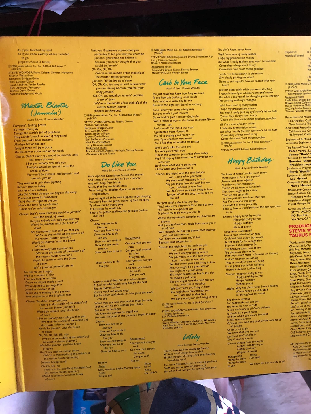 Stevie Wonder Hotter Than July Vinyl Record - photo 2