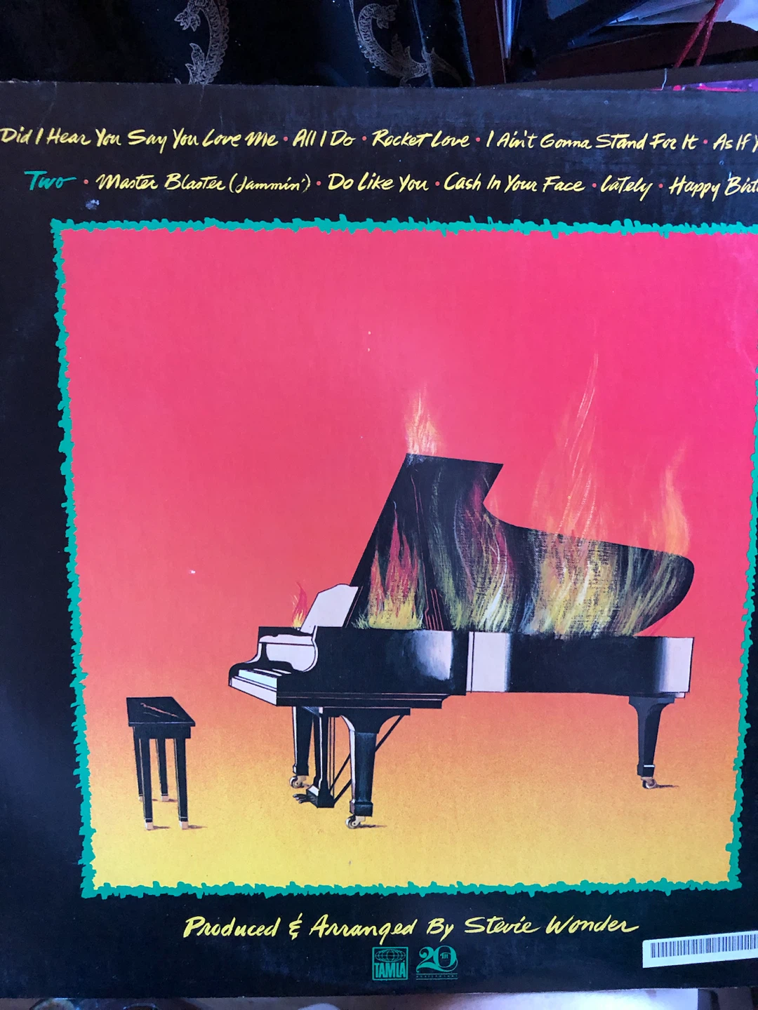 Stevie Wonder Hotter Than July Vinyl Record - photo 3