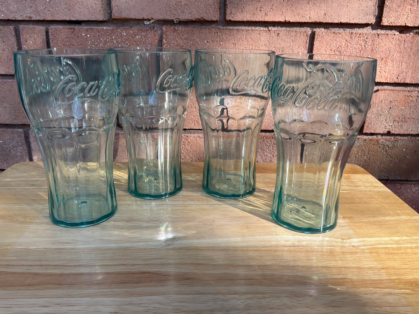 Coca-Cola Embossed Glass Tumbler 6 inches