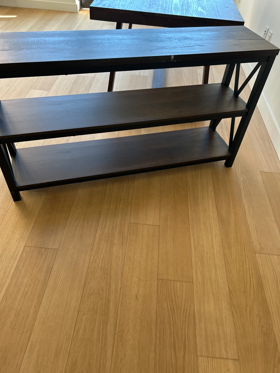 Industrial Style Wooden Console Table