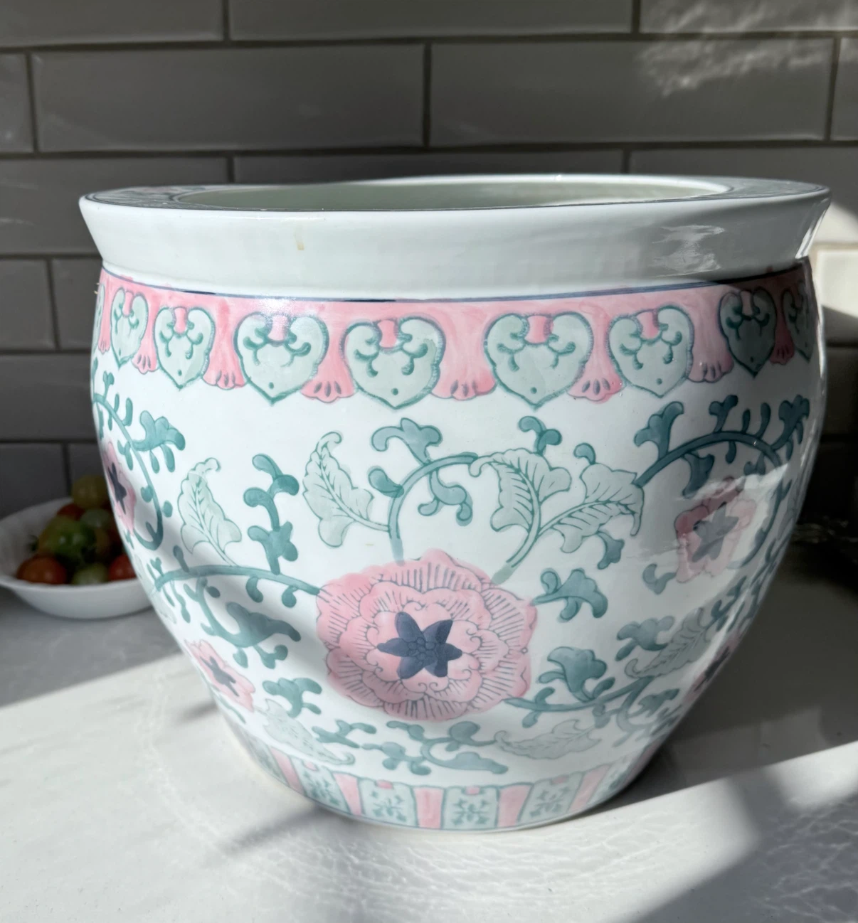 Large Chinese Porcelain Planter