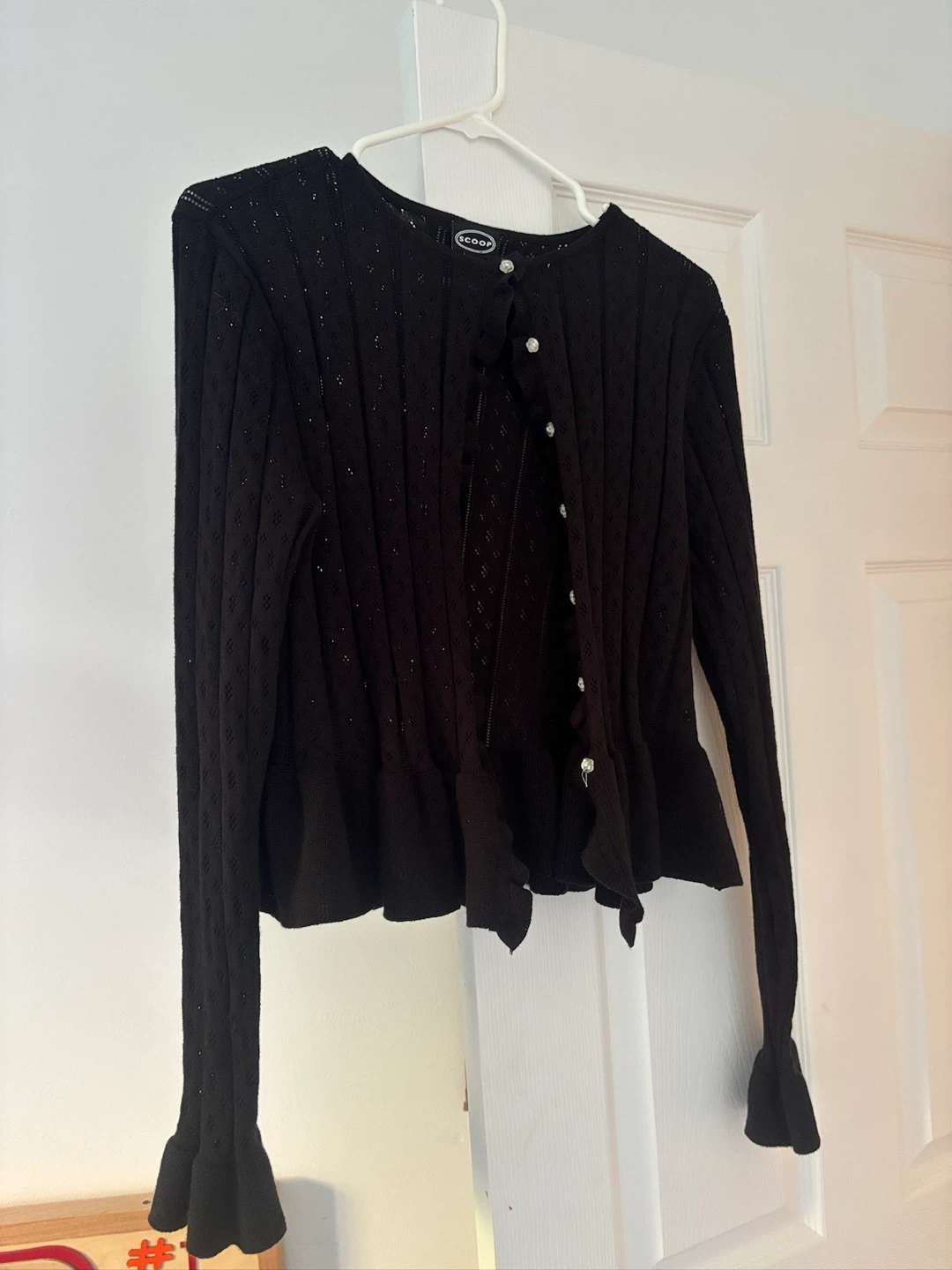 Scoop Black Cardigan