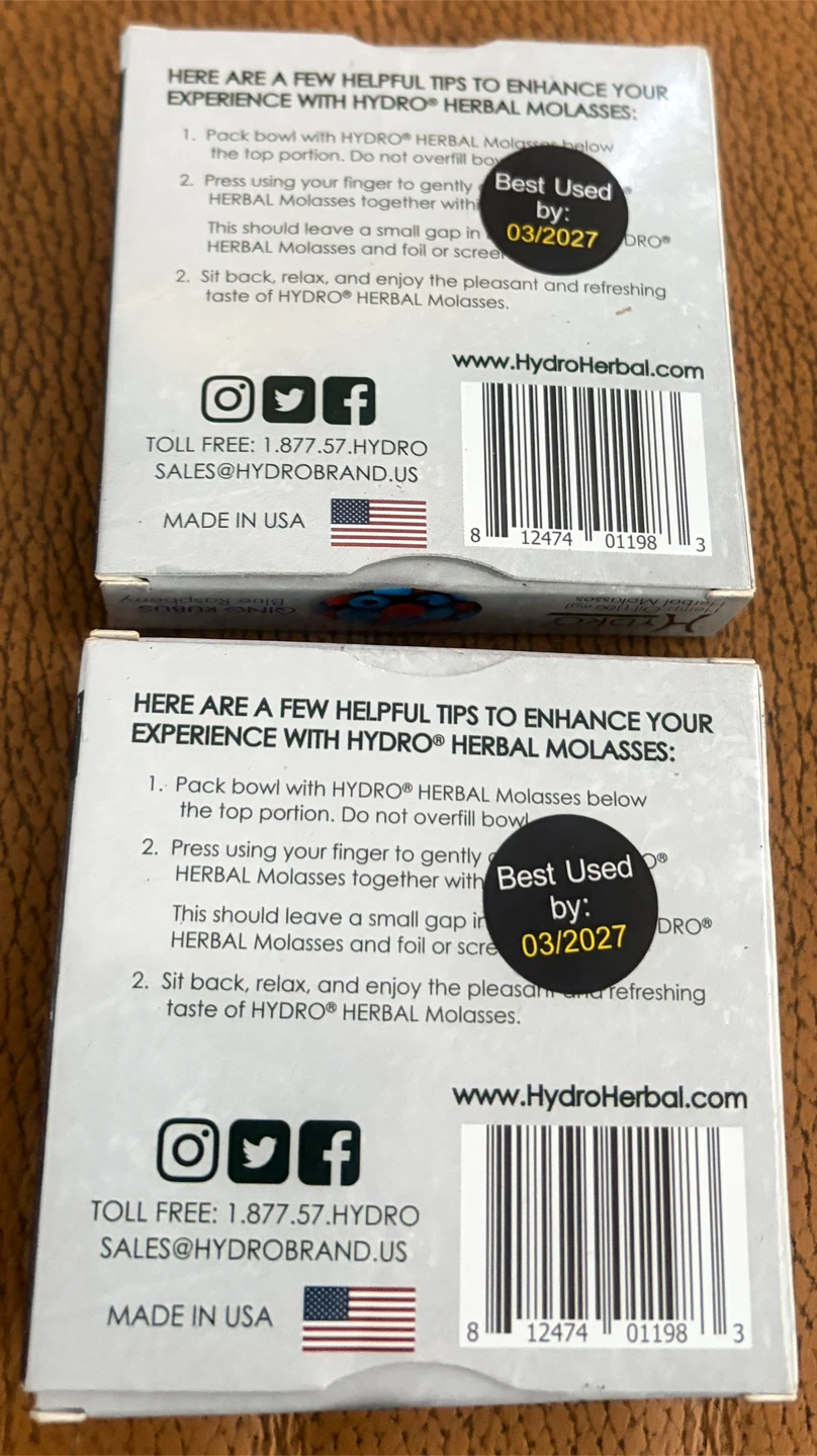 2x Hydro Herbal Molasses Blue Raspberry 50g - photo 2