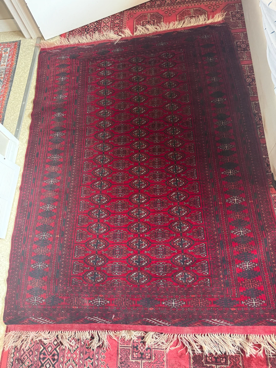 Traditional Persian-style wool rug