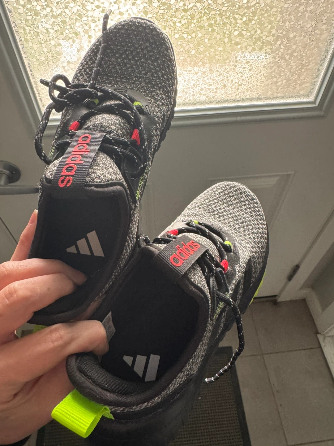 Adidas Kids Running Shoes Black/Grey - photo 4