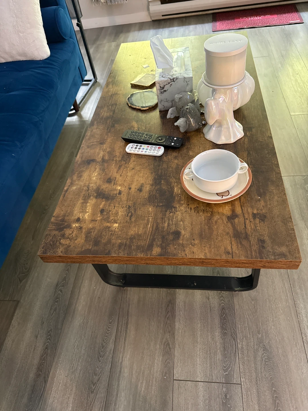 Rustic Industrial Coffee Table and side tables - photo 2
