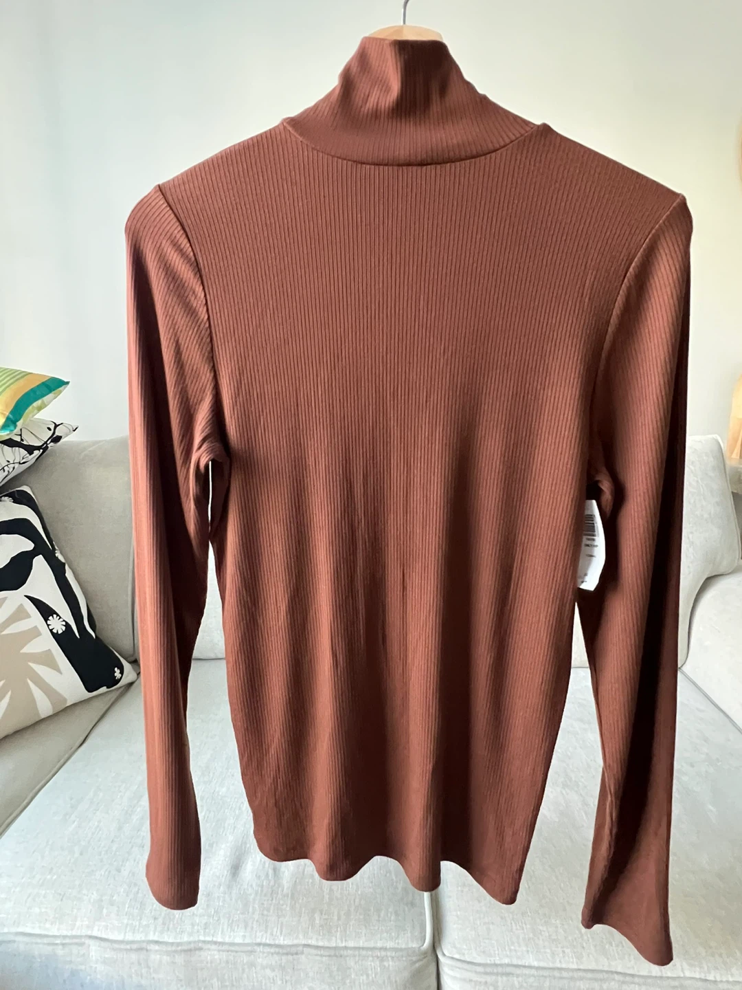 Wilfred Brown Turtleneck Top