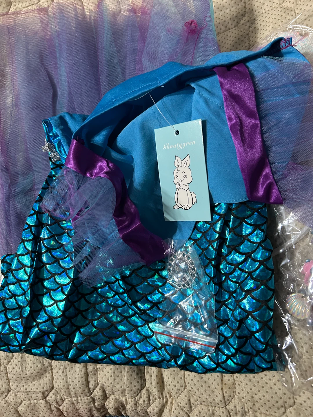 New-Girls Princess Mermaid Costume Set - photo 5