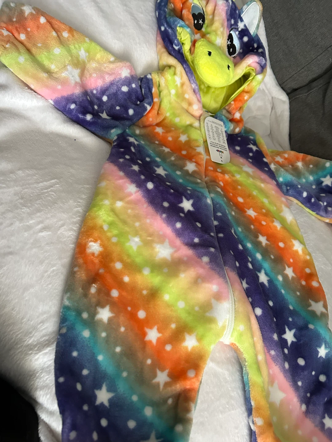 New-Michley Unicorn Rainbow Fleece Onesie - photo 3