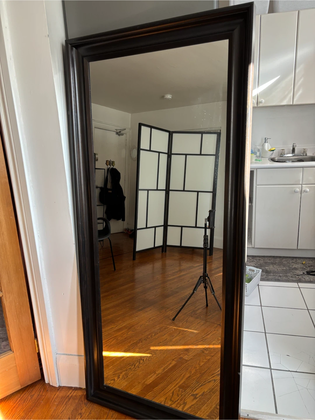 Large Full Length Mirror - Espresso Finish