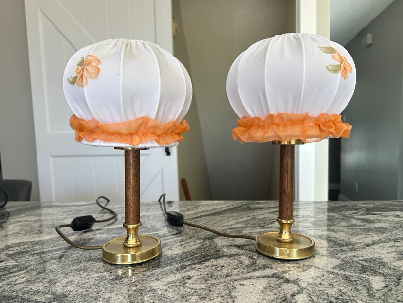 Vintage Boudoir Table Lamps