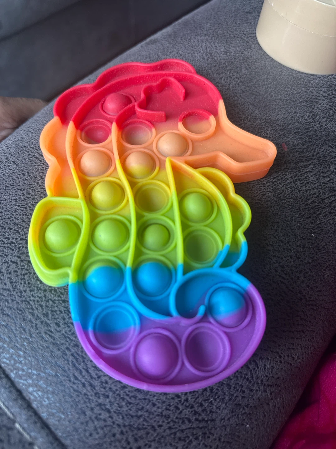 Rainbow Seahorse Pop-It Fidget Toy