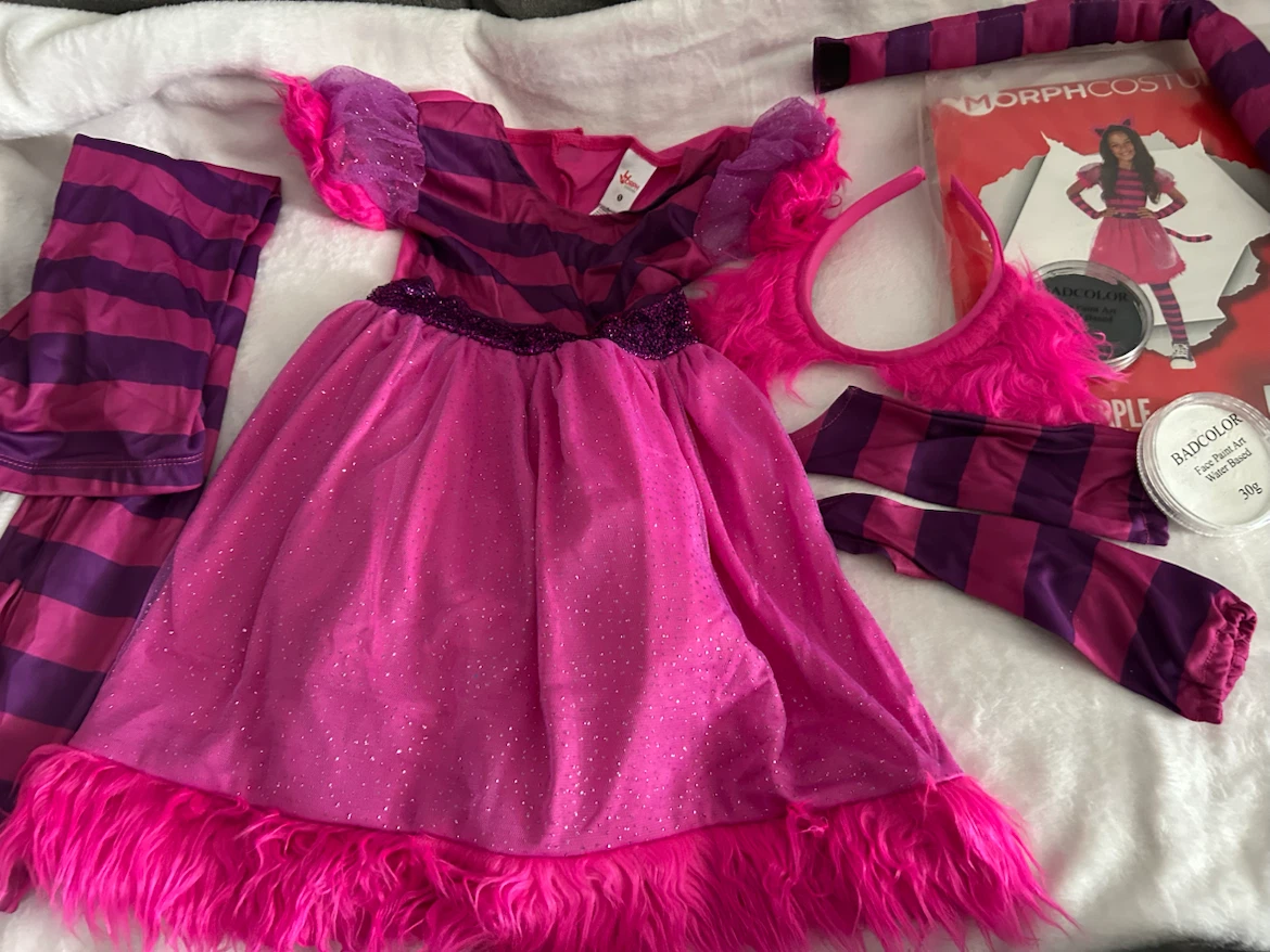 New-MorphCostumes Pink & Purple Striped Cat Costume - photo 2