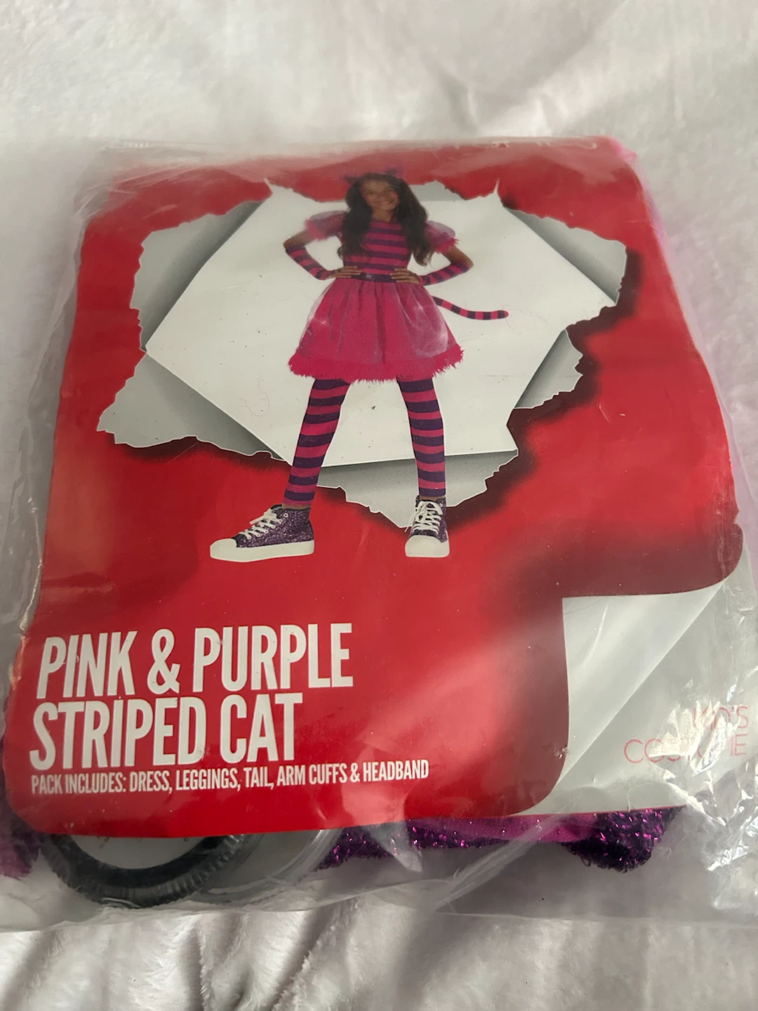 New-MorphCostumes Pink & Purple Striped Cat Costume - photo 4