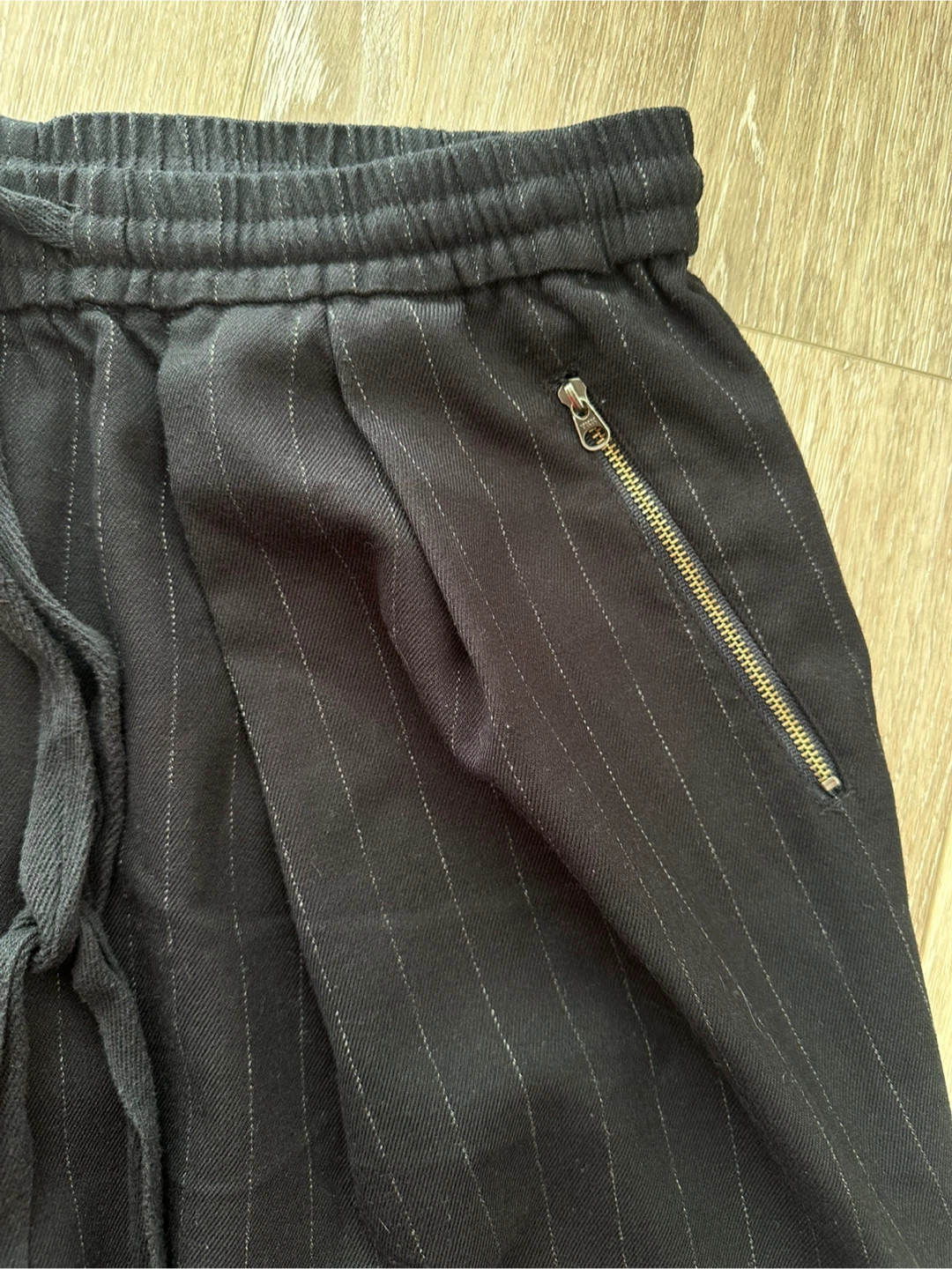 Free People Dark Navy Pinstriped Pants S - photo 2