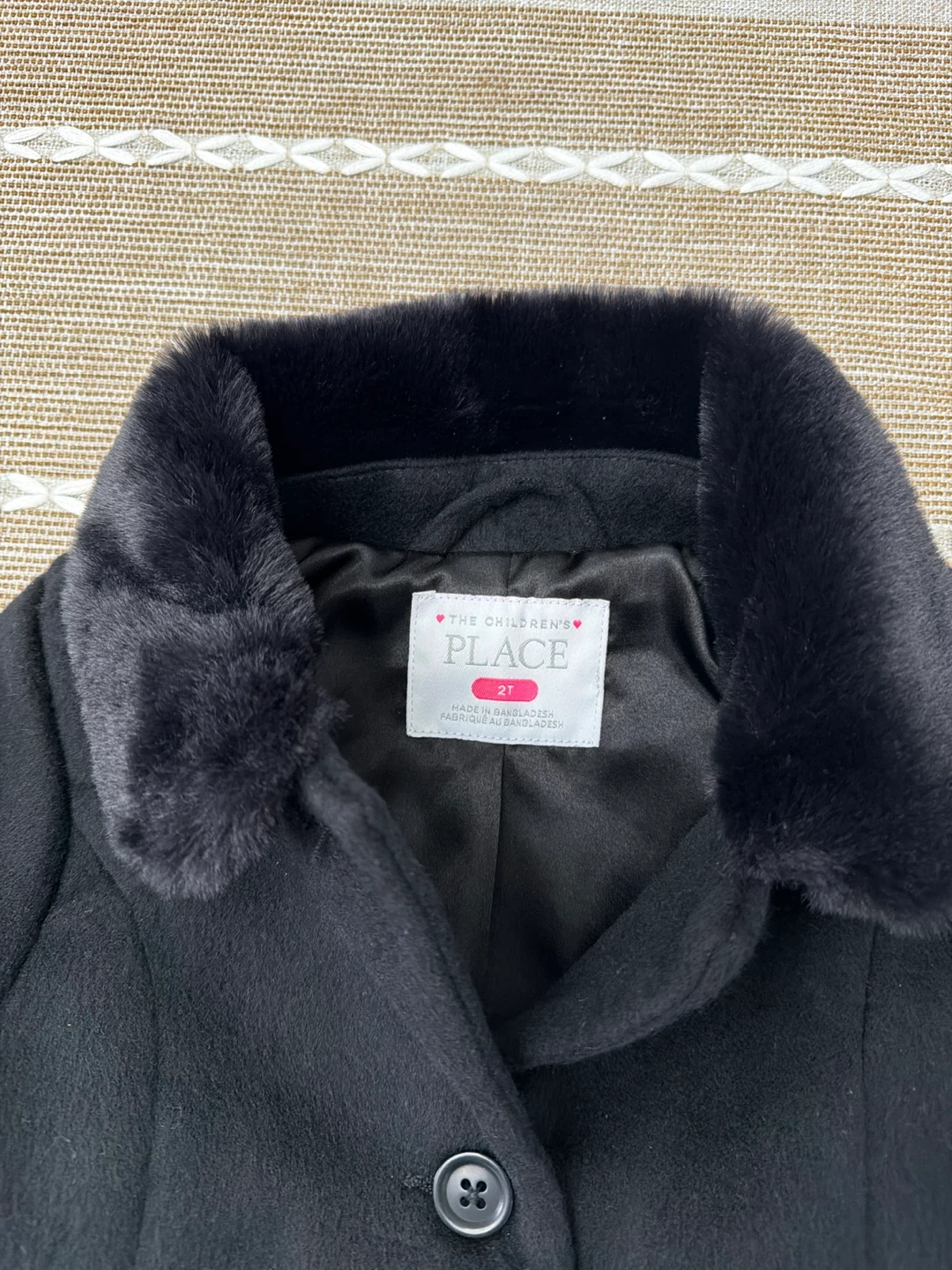 The Children's Place Black Coat Size 2T - photo 2