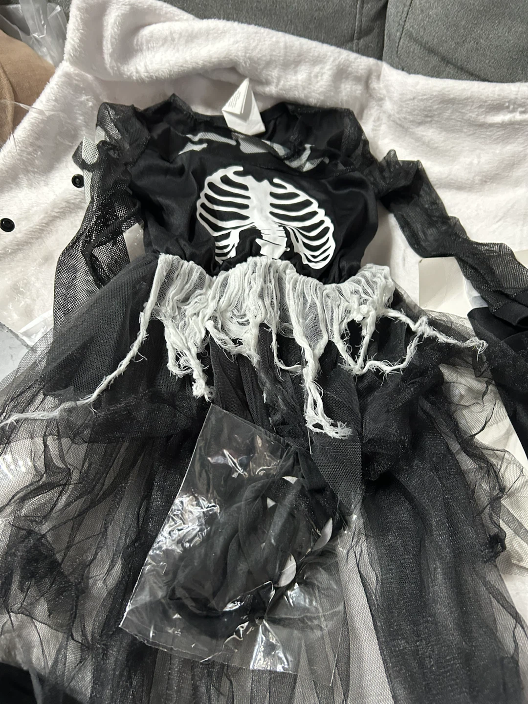 New-Spooktacular Creations Girl Skeleton Costume - Size S
